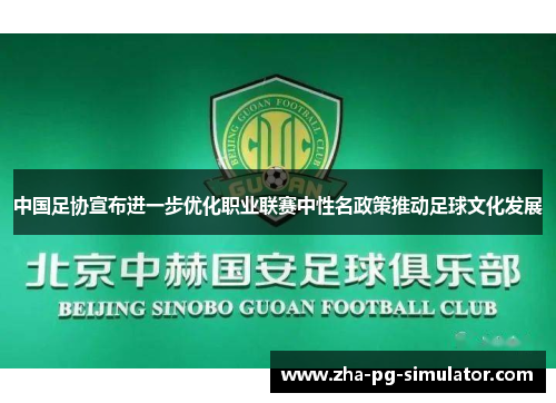 中国足协宣布进一步优化职业联赛中性名政策推动足球文化发展