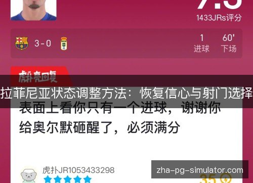 拉菲尼亚状态调整方法：恢复信心与射门选择